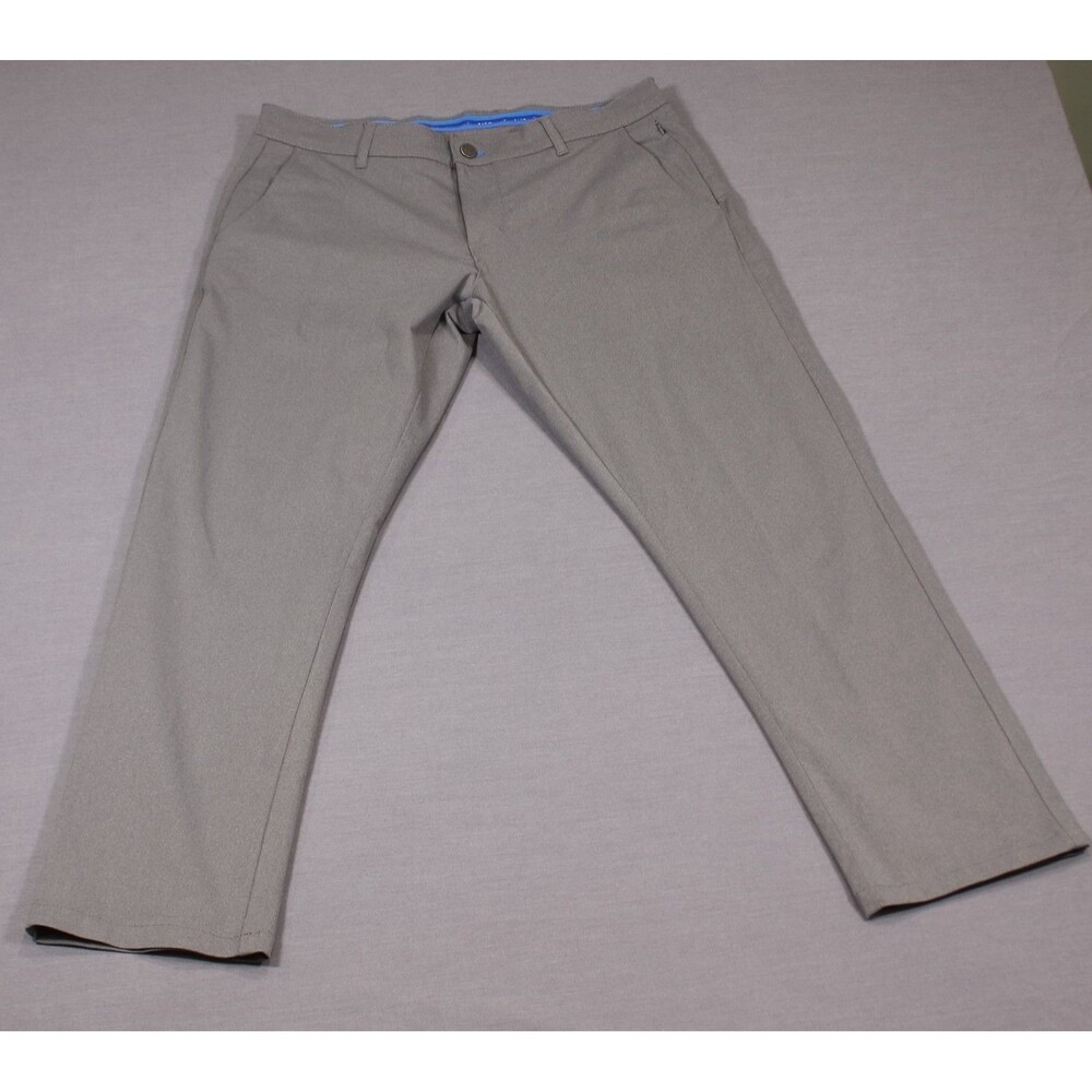 Twillory Performance Pants Mens Tailored Fit Grey Stretch Dress 34X32